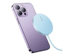Baseus Simple Mini3 magnetinis belaidis įkroviklis 15 W (mėlynas)