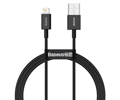 Baseus Superior serijos USB - Lightning kabelis 2.4A 1m - Juodas