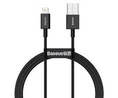 Baseus Superior serijos USB - Lightning kabelis 2.4A 1m - Juodas