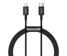 Baseus Superior serijos USB-C - Lightning kabelis 20W PD 1m - Juodas