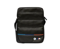 Krepšys planšetiniam kompiuteriui 10" BMW Carbon&amp;Nylon Tricolor (BMTB10PUCARTCBK) juodos spalvos