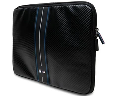 Nešiojamo kompiuterio krepšys 14" BMW Sleeve Carbon Mėlyna Stripes (BMCS14COMSCAKL) juodos spalvos