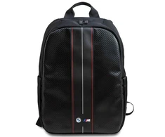 Kuprinė nešiojamam kompiuteriui 15" BMW Carbon Raudona Stripes (BMBP15COMSCAKR) juodos spalvos