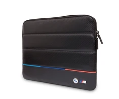 Dėklas kompiuteriui 16" BMW įmautė kompiuteriui Carbon Tricolor (BMCS16PUCARTCBK) juodos spalvos