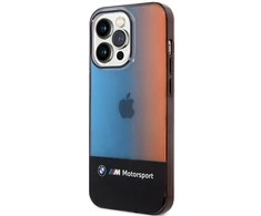 BMW pusės trispalvis dėklas, skirtas iPhone 14 Pro Max 6.7" - Juodas