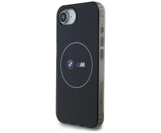 Dėklas BMW IML Metal Baltas Circle MagSafe iPhone 16e Case - Juodas