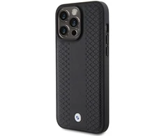 BMW odinis deimantinio rašto dėklas, skirtas iPhone 15 Pro – yra