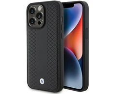 BMW odinis deimantinio rašto dėklas, skirtas iPhone 15 Pro – yra