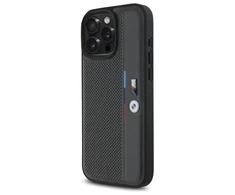 BMW BMHCP16L23 PUPVA Apple iPhone 16 Pro 6.3″ anthracite kietas dėklas M Perforated Tricolor Detail Line