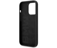 Dėklas BMW BMHCP15XSILBK Apple iPhone 15 Pro Max 6.7″ juodos spalvos Silicone Metal Logo