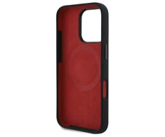 BMW BMHMP16X23SSPK Apple iPhone 16 Pro Max 6.9" dėklas telefonui juodos spalvos Silikoninis Random Lines MagSafe