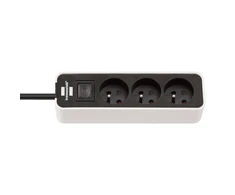 Brennenstuhl Ecolor power strip 3 sockets 3m - baltos spalvos