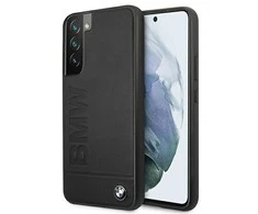 Samsung Galaxy S22 Plus BMW dėklas Signature Logo Imprint (BMHCS22MSLLBK) juodos spalvos