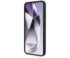 Dėklas Karl Lagerfeld Silicone Metal Signature Logo Samsung Galaxy S25 juodos spalvos