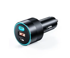 Choetech TC0011 automobilinis įkroviklis 130W 2x USB C 1x USB A - juodas