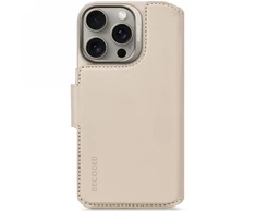 Decoded Leather Detachable Wallet MagSafe with Wallet Apple iPhone 16 Pro - dėklas telefonui rožinės spalvos