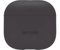 Dėklas Decoded Silicone Aircase - silikonowa obudowa ochronna do AirPods 4 gen. charcoal