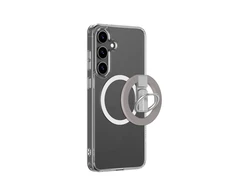 AmazingThing Minimal Mag dėklas su Magnetic Ring and Magnetic Ring skirtas Samsung Galaxy S25 - skaidrus