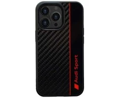 Audi Carbon Fiber Stripe Apple iPhone 13 Pro Max 6.7" dėklas telefonui juodos spalvos AUS-TPUPCIP13PM-R8/D1-BK