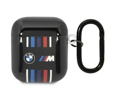 Apple AirPods BMW Multiple Colored Lines (BMA222SWTK) ausinių dėklas juodos spalvos