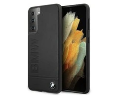 Samsung Galaxy S21 Plus BMW dėklas Signature Logo Imprint (BMHCS21MSLLBK) juodos spalvos
