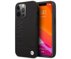 BMW Signature Logo Imprint MagSafe - dėklas skirtas Apple iPhone 14 Pro Juodas