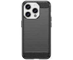 Hurtel Flexible carbon pattern case Apple iPhone 15 Pro Carbon dėklas – dėklas telefonui juodos spalvos
