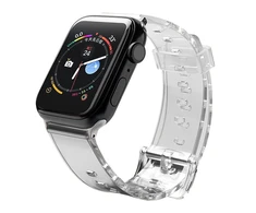 Hurtel Silikoninė apyrankė Bracelet Bracelet Strap Light for Apple Watch 38/40mm – juodos spalvos