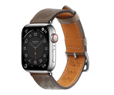 Hurtel Apyrankė Leather Apple Watch SE, 9, 8, 7, 6, 5, 4, 3, 2, 1 (41, 40, 38 mm) rudos spalvos