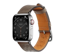 Hurtel Apyrankė Leather Apple Watch SE, 9, 8, 7, 6, 5, 4, 3, 2, 1 (41, 40, 38 mm) rudos spalvos