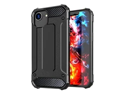 Hurtel Hybrid Armor Dėklas skirtas Apple iPhone 16e - juodos spalvos