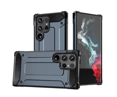 Hurtel Hybrid Armor Dėklas skirtas Samsung Galaxy S25 Edge – Mėlyna
