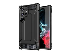 Hurtel Hybrid Armor Dėklas skirtas Xiaomi Redmi Note 14 Pro+ 5G - juodos spalvos
