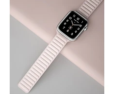 Hurtel Magnetinė apyrankė laikrodžiui Watch 7/8/9 45mm Magnetic Wristband Bracelet raudonos spalvos