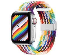 Dėklas Hurtel Braided Medžiaginė Apyrankė Bracelet Apyrankė Medžiaginė Band skirta Apple Watch 42 / 44 / 45 / 49 mm - įvairiaspalvė