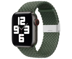 Išmaniojo laikrodžio Apple 2/3/4/5/6/7/SE pintas dirželis, Tamsiai žalios spalvos, 40/41/38mm