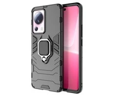 Hurtel Ring Armor Xiaomi 13 Lite armored magnetic holder ring dėklas telefonui juodos spalvos