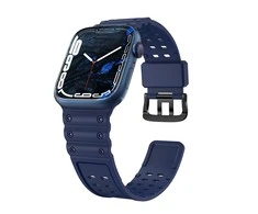 Hurtel Apyrankė Triple Protection Apple Watch SE apyrankė, 9, 8, 7, 6, 5, 4, 3, 2, 1 (41, 40, 38 mm) mėlynos spalvos