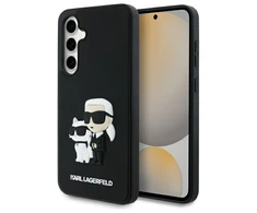 Karl Lagerfeld KLHCS24FE3DRKCNK S24 FE S721 dėklas telefonui juodos spalvos hardcase 3D Rubber Karl&amp;Choupette