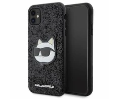 Apple iPhone 11 Karl Lagerfeld dėklas Glitter Choupette Patch (KLHCN61G2CPK) juodos spalvos