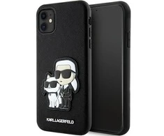 Karl Lagerfeld KLHCN61SANKCPK Apple iPhone 11 / Xr 6.1" dėklas telefonui juodos spalvos Saffiano Karl &amp; Choupette