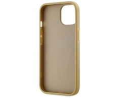 Dėklas Karl Lagerfeld Wrinkled Metal Signature Apple iPhone 15 auksinis