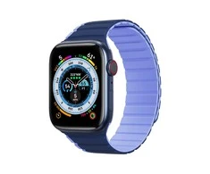 Magnetic Apple Watch SE, 9, 8, 7, 6, 5, 4, 3, 2, 1 (41, 40, 38 mm) Dux Ducis apyrankė (LD Version) – mėlynos spalvos
