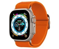 Dėklas Spigen Fit Lite Ultra Apple Watch 4 / 5 / 6 / 7 / 8 / SE / Ultra (42 / 44 / 45 / 49 mm) oranžinės spalvos