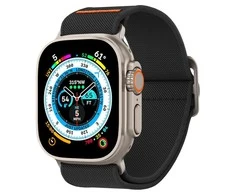 Dėklas Spigen Fit Lite Ultra Apple Watch 4 / 5 / 6 / 7 / 8 / 9 / SE / Ultra (42 / 44 / 45 / 49 mm) juodos spalvos