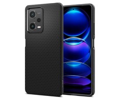 Spigen Liquid Air - dėklas skirtas Xiaomi Redmi Note 12 Pro 5G / POCO X5 Pro 5G Juodas