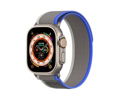 Sport Velcro Apyrankė Apple Watch 9 / 8 / 7 / 6 / SE / 5 / 4 / 3 / 2 / 1 (38, 40, 41 mm) Dux Ducis Apyrankė YJ Version - mėlynos ir pilkos spalvos