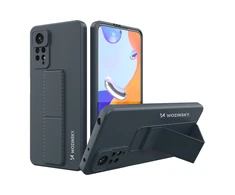 Wozinsky Kickstand silikoninis su stoveliu Xiaomi Redmi Note 11 Pro dėklas telefonui mėlynos spalvos