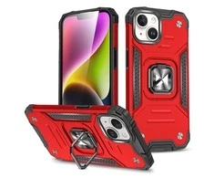 Wozinsky Ring Armor Apple iPhone 15 Plus iPhone 15 Plus Ring Armor – dėklas telefonui raudonos spalvos