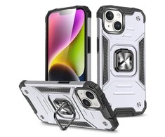 Wozinsky Ring Armor Apple iPhone 15 Plus iPhone 15 Plus Ring Armor – dėklas telefonui sidabro spalvos